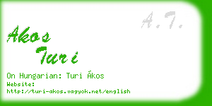 akos turi business card